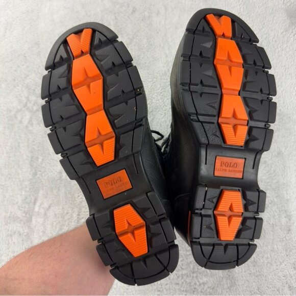 Polo Ralph Lauren Delton Duck Leather Boots Men's Size 10D Winter Outdoors - Picture 4 of 16